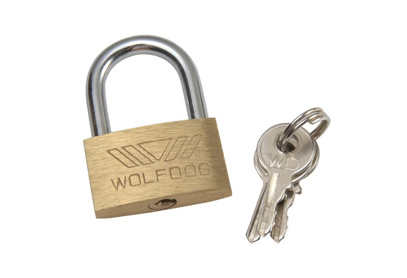 40mm Wolf Dog Head Copper Padlock Brass Lock Small Locks Door Locks with keys