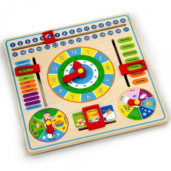 Childrens Wooden Calendar