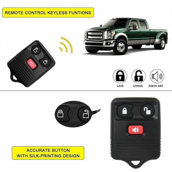 2x Keyless Entry Car Remote Control Key Fob Transmitter Alarm For Ford F150 F250