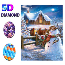 snowman, crossstitch, Decor, DIAMOND