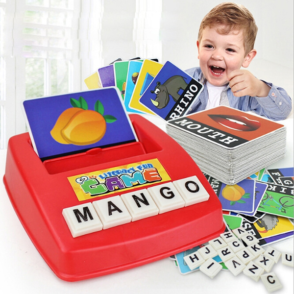 Toys For Children English Spelling Alphabet Letter Game Cards English Word Puzzl 