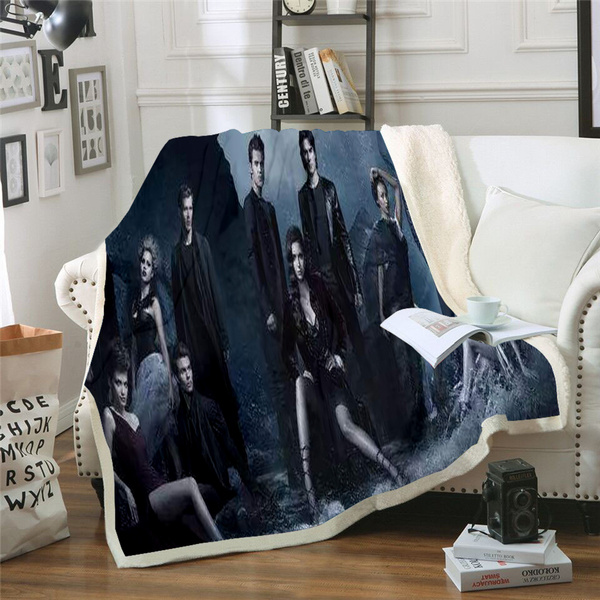 The vampire best sale diaries throw blanket