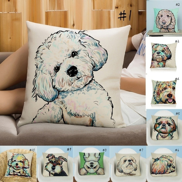 dog themed throw pillows