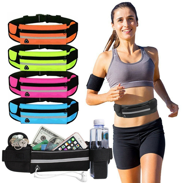 Unisex Waist Belt Bum Bag Jogging Running Travel Pouch Keys Mobile Money Sport 