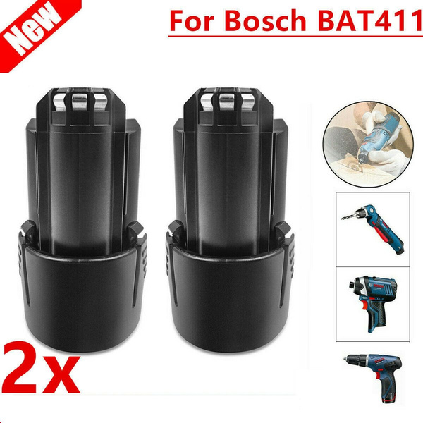 2 x BAT411 Replacement Battery For BoSch 12V/10.8V BOSCH  2607336013,2607336014,BAT411,BAT411A,BAT412A; Fit For Bosch CLPK41-120  CLPK50-120 GDR 10.8 V-LI GLI 10.8 V-LI GOP 10.8 V GOP 10.8 V-LI  GSR10.8-2-LI GSR 10.8-LI | Wish