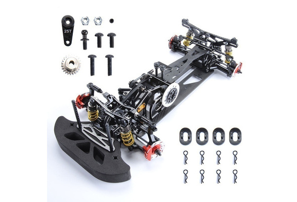 1/10 G4 Carbon Fiber RC Drift Chassis Racing Car Frame Kit Alloy