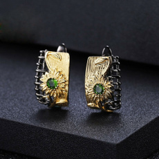 Sterling, vintage earrings, wedding earrings, Engagement Ring