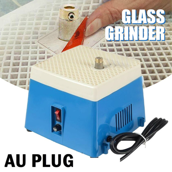 AU Plug 220V Mini Portable Stained Glass Grinder Diamond Automatic Machine  Art Grinding