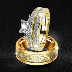 yellow gold, Fashion, wedding ring, gold
