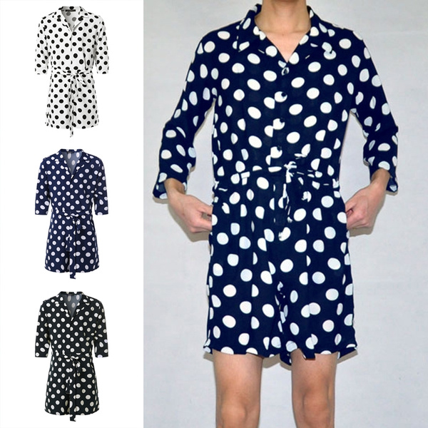 polka dot jumpsuit short