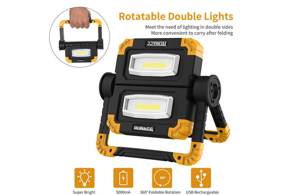 folding led work light