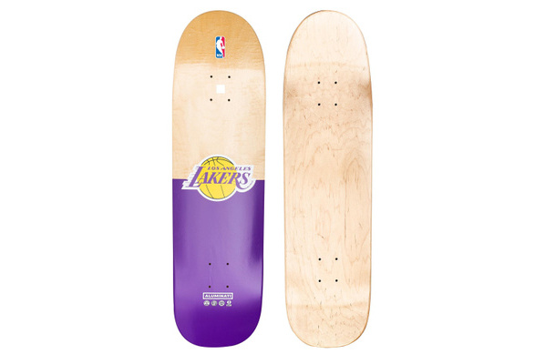 Aluminati Wooden NBA Los Angeles Lakers Skateboard Deck with