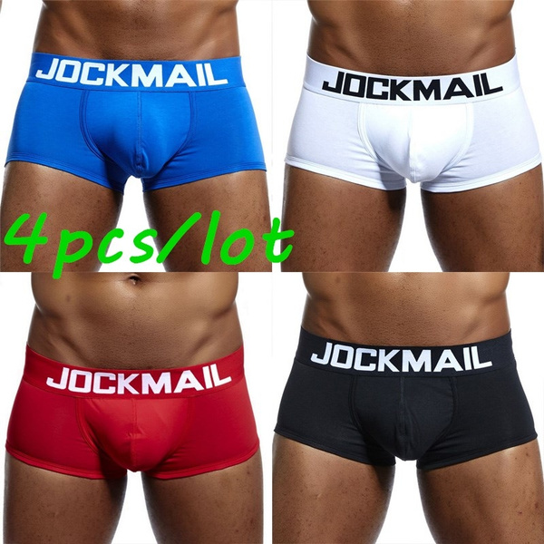 Mens Boxer Briefs Underwear Comfortable Cotton Breathable Short Leg Boxers Brief for Men Boys 4 Pack lot Wish