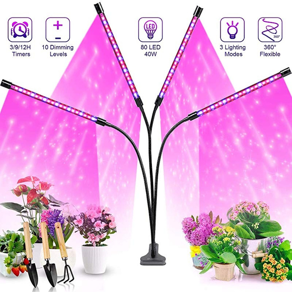 80 LED Full spectrum Plant Grow Light Lamp bulbs for Flower Growth Indoor 
