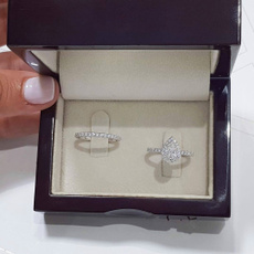 Sterling, Engagement Wedding Ring Set, white, wedding ring