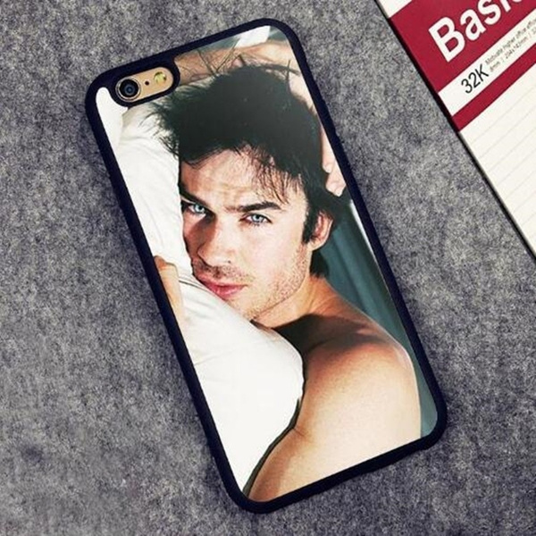 The Vampire Diaries Pattern Black TPU Phone Case for IPhone12 11 Pro Max  Iphone 6 6s 7 8 Plus XS XR XS Max Samsung S8PLUS S9PLUS NOTE8 9 10 Plus  Soft Black Phone Cases Téléphone Case