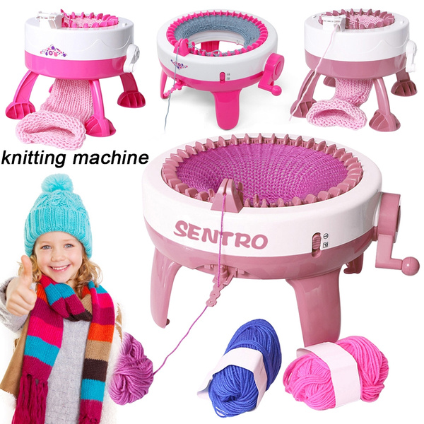 Kids Gift DIY Hand Knitting Machine 22/40 Needles Weaving Loom DIY Big Hand Knitting  Machine Weaving Loom knit for Scarf Hat Children Educational Learning Toy  Knitting Tools