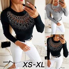 Fashion, knitted sweater, pullover sweater, Long Sleeve