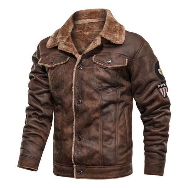 Men S Old Fashioned Suede Leather, Leather Suede Winter Coats