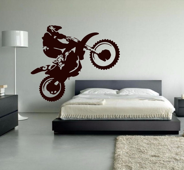 Wall Decal Bike Stunt Bike-Dirt Bike-Car Sticker Wall Stickers