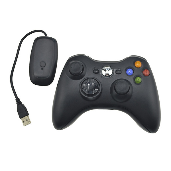 For Microsoft Xbox 360 PC WIN 7 8 10 Wireless Game Controller Gamepad Black