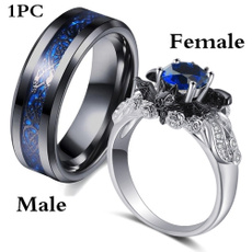 Couple Rings, Steel, wedding ring, titanium steel rings