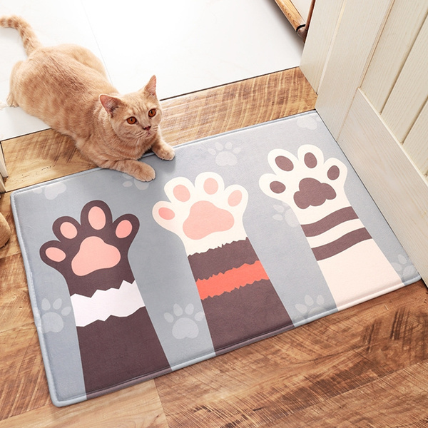 cat paw mat