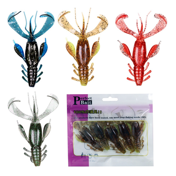 THKFISH 5pcs 10cm 10.6g Soft Fishing Baits Jig Lure Creature Claw Lobster Crawfish  Crayfish Bait Lures Soft Fishing Lures