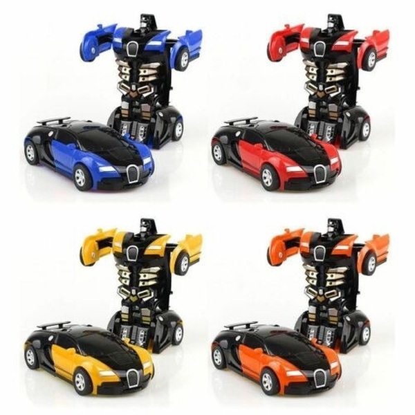 Robot Car Transformers Boys Kids Toys Toddler Vehicle Cool Toy Xmas Gift UK Sell 