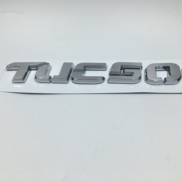 Tucson logo letter sticker emblem badge For Hyundai Tucson 2017 Trunk ...