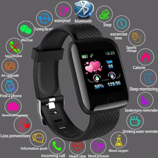 Smart Bluetooth Watch IP67 Waterproof Sport Bracelet Heart Rate Blood Pressure Sleep Monitor Fitness Tracker Smartband Alarm Clock Call SMS Sedentary Reminder Wristband Multi Sport Pedometer Activity Tracker Smart Wearable Device for All