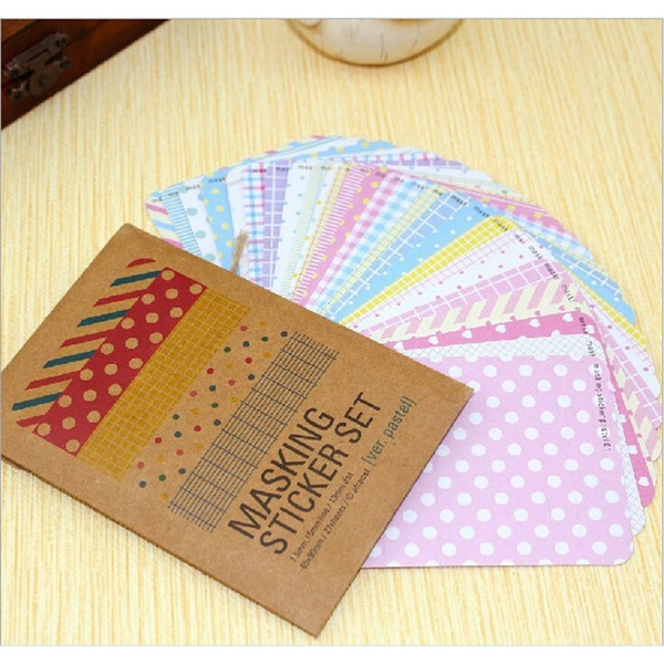 Stickers Decorative Craft Washi 27PCS/LOT Scrapbook Masking Pack Tape Labelling