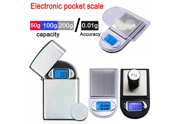 Mini Pocket Lighter Scale 100g/200g Precision Digital Scales for For  Jewelry Diamond Reloading Kitchen 0.01 Weight Electronic Scale