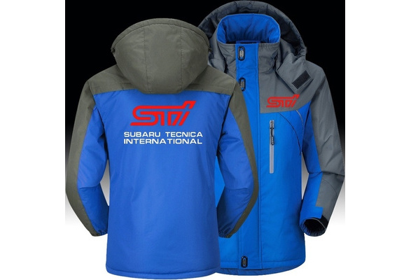 Subaru STI Windbreaker Outdoor Autumn Winter Fleece Thick Warm Jackets Men  Plus Size Hooded Bubble Coats | Wish