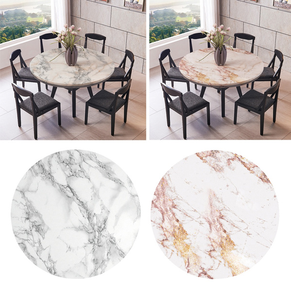 2 Pcs Round Table Cover Elastic Edged 1 5m 2m Tablecloth Marble Pattern Wish 2 Pcs Round Table Cover Elastic Edged 1, Round Table Cover With Elastic
