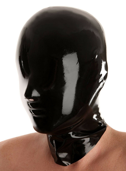 Sexy Black Latex Rubber Unisex Mask Hood Gummi 0.4mm for Party Body ...