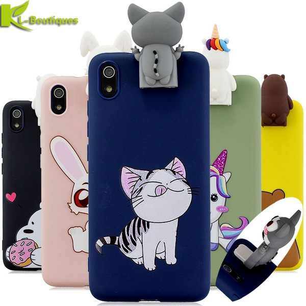 Huawei Y5 2019 Case y5 2019 Cover na for Coque Huawei Y5 2019 AMN-LX1 Case 3D DIY Doll Toy Silicone Phone Case Holder Stand |