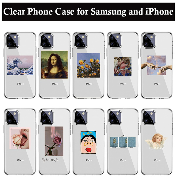 Fashion Aesthetic Anime Clear Phone Case Soft Tpu Covers For Iphone 11 Pro Max Iphone 6s Plus X Xs Max 5s Se Xr Concha Fundas Coque Samsung Vanillatech Net