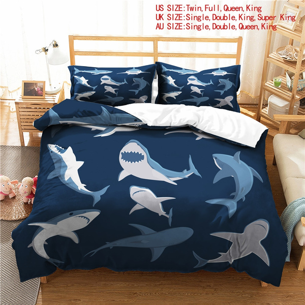 Shark Series 3D Printing Patterns Bedding Comfortable Duvet Cover ...