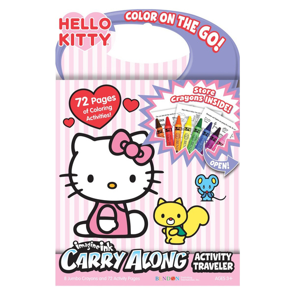 Bendon Hello Kitty Carry Along Activity Traveler Book with 72 Page ...