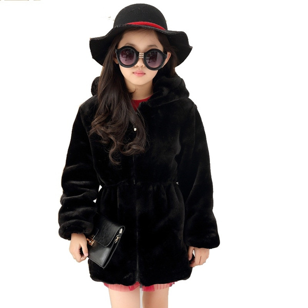 faux rabbit fur coat