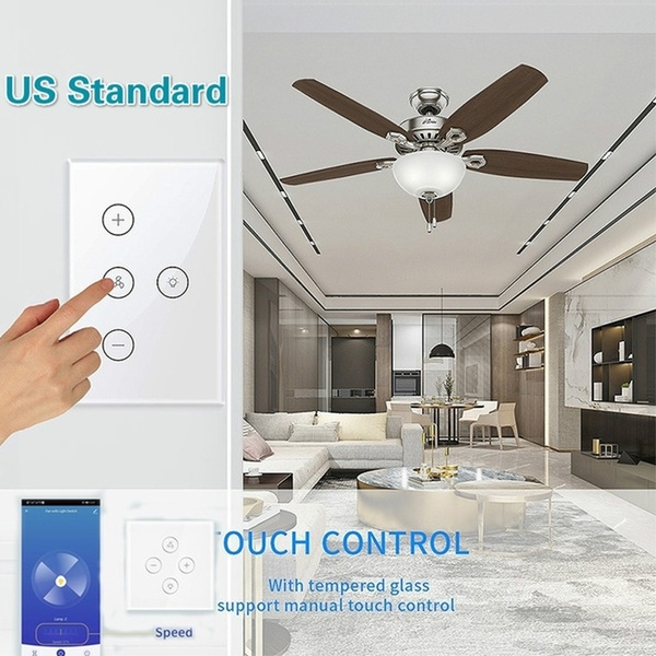 Smart Ceiling Fan Lamp Switch Timer Function Wifi App Controlled Light For Alexa Google Home Us Plug Eu Wish Smart Ceiling Fan Lamp Switch Timer, Plug In Ceiling Fan With Light