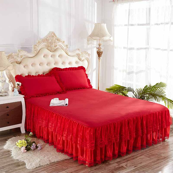 red bed skirt queen