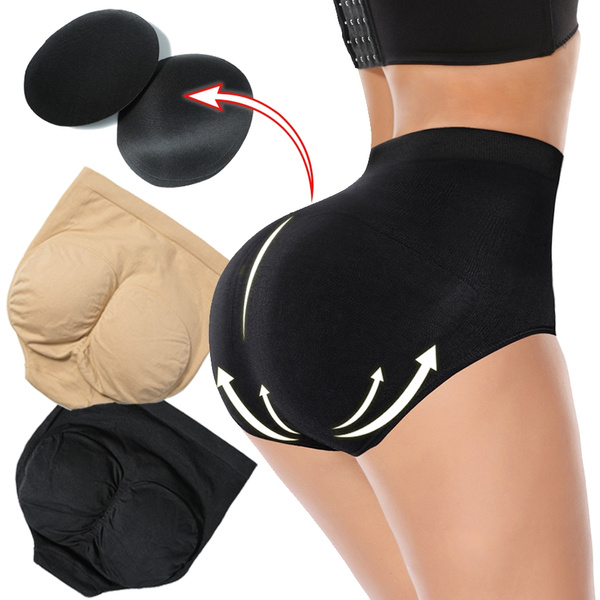 Womens Underwear Fake Butt Lifter Hip Enhancer Shaper Boyshort Control Panties  Pad Panties