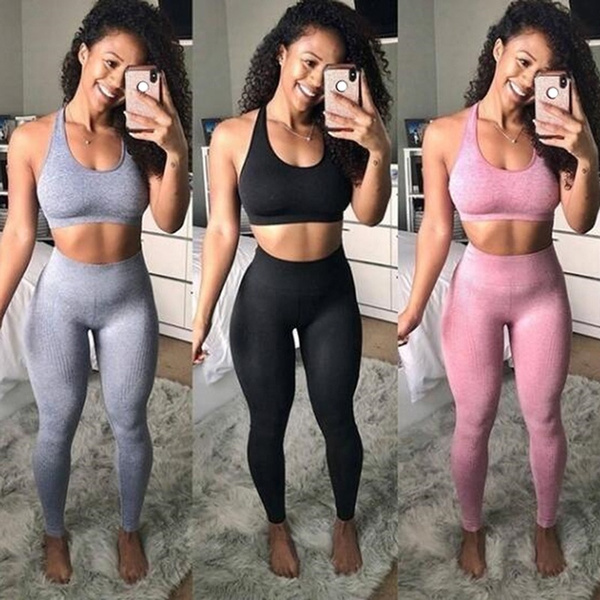 Women Gym Seamless Leggings Yoga Pants Girls Sexy Sweatpants