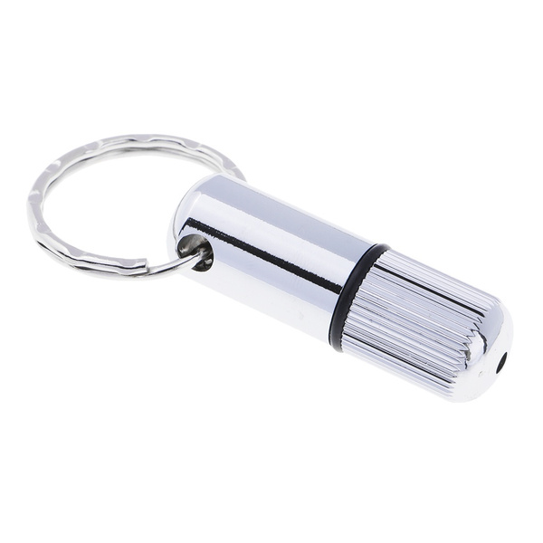 STAINLESS STEEL SMOKING CIGAR PUNCH CUTTER WITH KEYCHAIN 