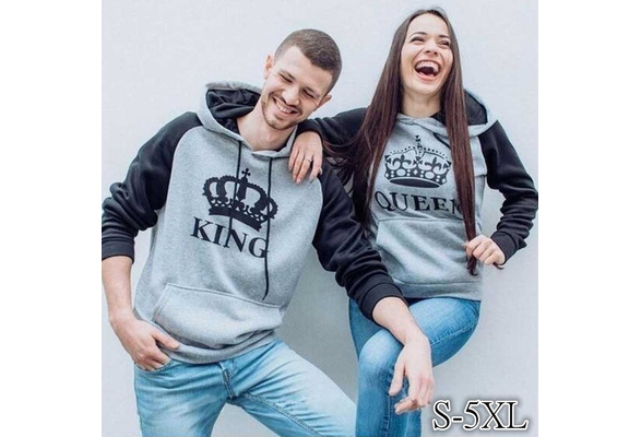 plus size king and queen hoodies
