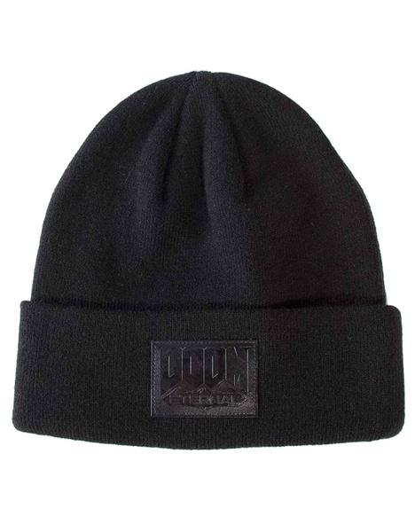 Doom Eternal Beanie Hat Patch Logo Roll Up new Official Gamer Black | Wish