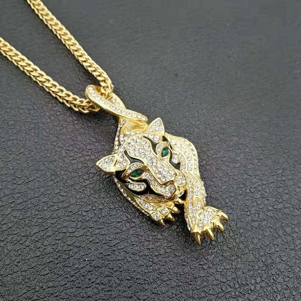 animal diamond pendant