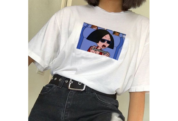 90s style white t shirt